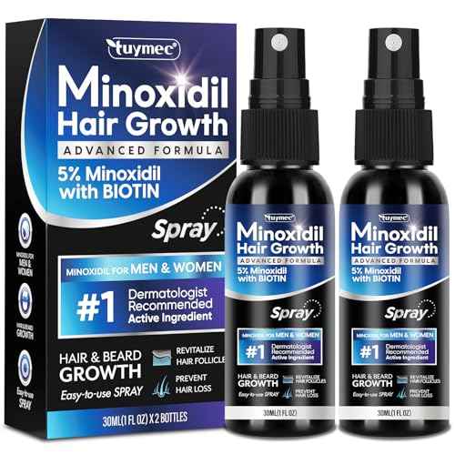 5% Minoxidil Spray 2PCS, Minoxidil for Women Hair Growth, Minoxidil for Men Hair and Beard, Minoxidil Spray for Men and Women.