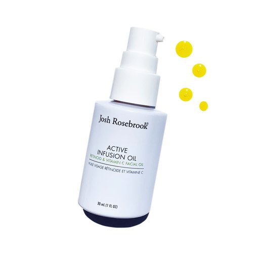 Josh Rosebrook - Active Infusion Oil Retinoid & Vitamin C Facial Serum Improves Skin Texture & Tone, Reduces Fine Lines, Increases Radiance - 30mL - 1 Oz