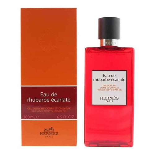 HERMES Eau De Rhubarbe Ecarlate Hair & Body Shower Gel 6.7 Ounce