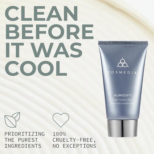 COSMEDIX Humidify Face Moisturizer for Women - Hydrating, Deep Moisturizing, Firming, Anti-Wrinkles Cream for Rough & Dry Skin - Facial Skin Care Products for Softer, Smoother, & Firmer Skin