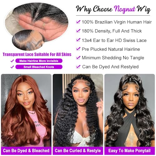 Body Wave Lace Front Wigs Human Hair 13x4 Frontal Wigs Human Hair HD Lace Pre Plucked Wigs for Women Glueless Wigs Lace Front Wigs Body Wave Wig 28 Inch