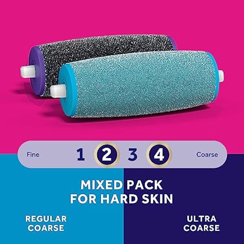 Amop? Pedicure Value Kit, Spa Pampering Pack, Self-Care & Relaxation Gift, contains Pedi Perfect Electric Callus Remover Foot File, 2 Macadamia Oil PediMask Foot Masks, 2 Roller Heads ? 4 pieces