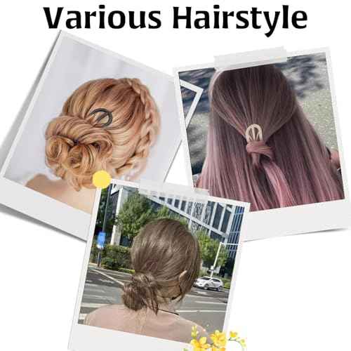 6Pcs French Hair Clips, U Shaped French Hair Pin Retro Fork Hair Pin Internal Teeth French Hair Clips, Tortoise Shell French Hair Pins for Women Thin Hair Buns Twist Hairstyle Accessories