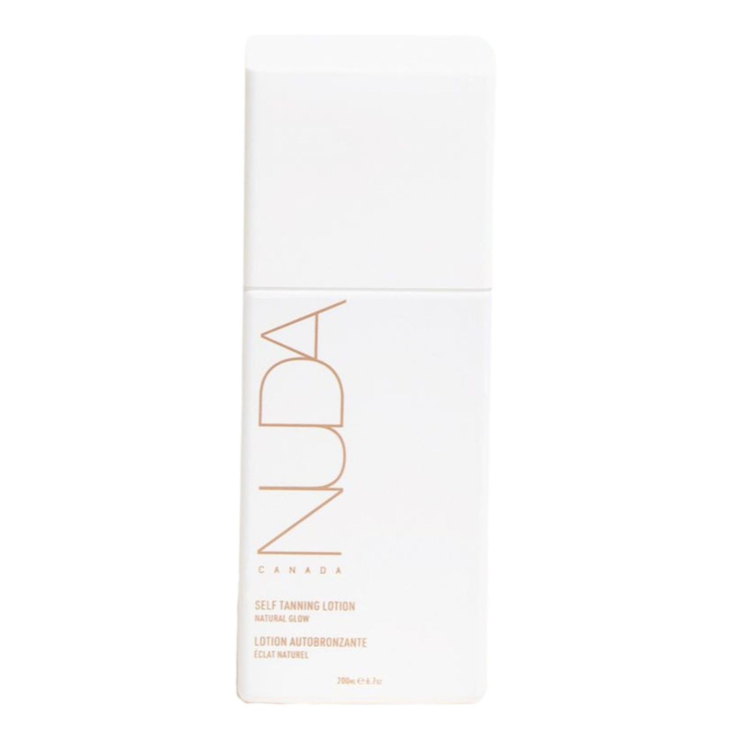 Nuda Self Tanning Lotion, Lightweight, Fast Drying, and Streak Free Gradual Self Tanner, Infused with Vitamin C, Shea Butter & Sodium Hyaluronate, Hydrating Sunless Tan, Vegan, Light to Medium, 6.7 Oz