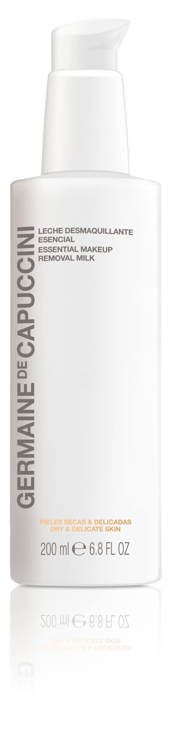 Germaine de Capuccini - Options | Essential makeup Removal Milk - Sensitive and Normal Skin - Removes impurities and makeup traces, prevents dryness and showers the skin with hydration - 6.8 FL OZ