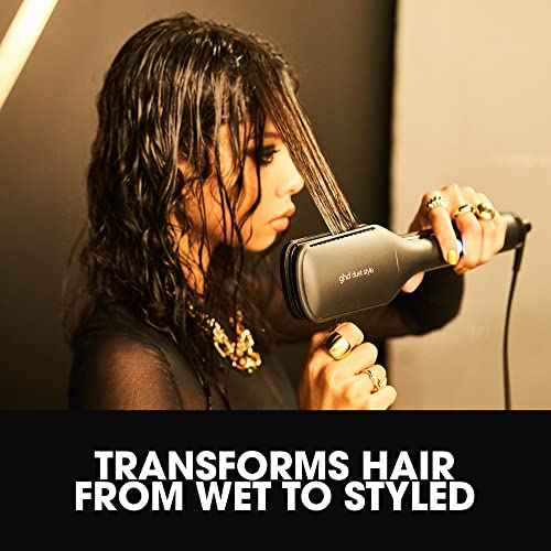 ghd Duet Style - 2-in-1 Flat Iron Hair Straightener + Hair Dryer in One Tool | Transform Hair from Wet to Styled with No Heat Damage | Blow Dry with No Fizz | 2X More Shine