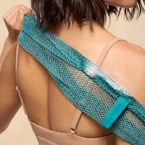 EcoTools Exfoliating Bath Net, Inspired by African Bath Net Sponge, Exfoliates & Cleanses Whole Body, Flexible & Reusable, Eco-Friendly Body Scrubber, Vegan & Cruelty-Free, 1 Count