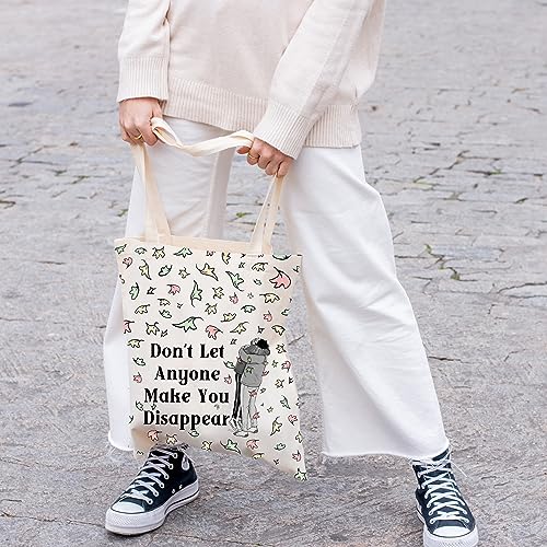 FOTAP LGBTQ Gift Hi Leaves Tote Bag Spotify Inspired Gift Nick and Charlie Gifts BL Boys Love Gifts (Disappear Tote)