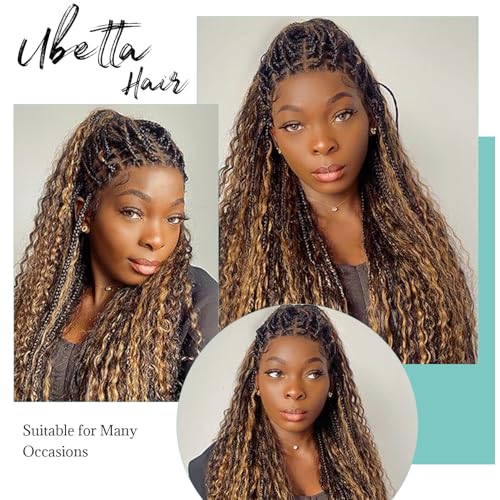 Human Braiding Hair Deep Water Wave Bulk Human Hair 4/27 Wet and Wavy Human Hair Bundles for Braiding No Weft 12A Brazilian Virgin Human Braiding Hair for Boho Braids 2 Bundles/Pack 30 Inch 100G