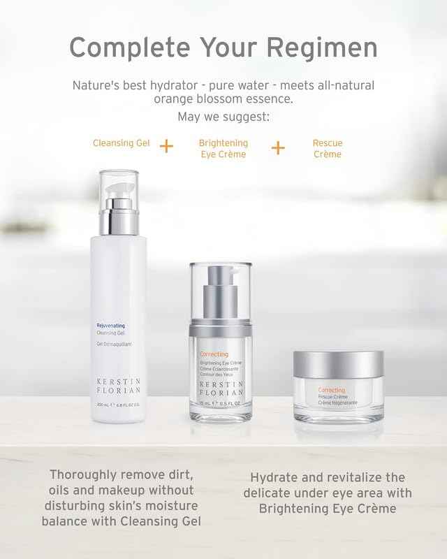 Kerstin Florian Rescue Creme | Hydrating Face Moisturizer for Dry Skin | Day & Night Cream to Boost Collagen & Elastin, Reduce Wrinkles | 1.7 fl oz