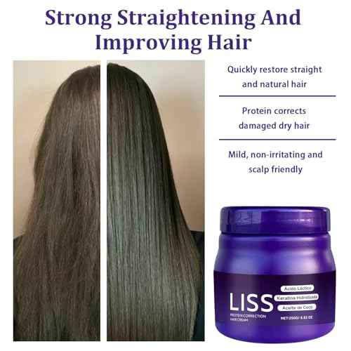 Liss Alisado, Crema Alisadora , Alisado para Cabello Sin Formol, Liss Keratina, Hair Natural Silkiness 1pcs