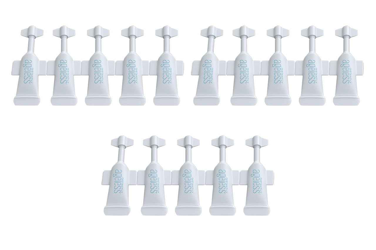 Instantly Ageless - Instant Face Lift in a Vial - Skin Care for Anti Aging face cream - Instant Under Eye Bags Remover - Facelift 15 Vials