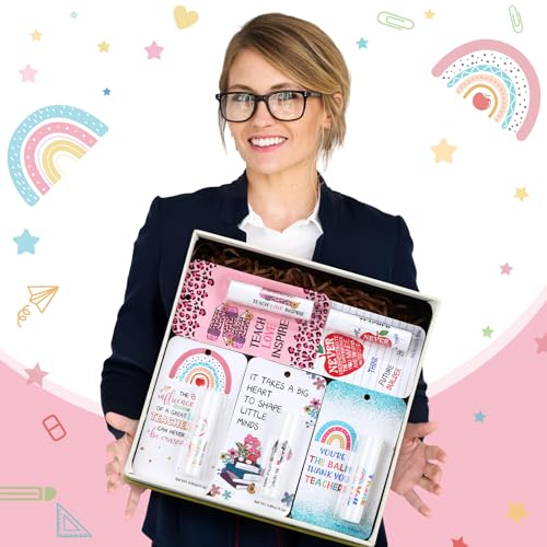 80 Pack Christmas Teacher Appreciation Gifts Bulk Lip Balms Employee Staff Appreciation Teacher Team Thank You Gift Bulk Fall Halloween Thanksgiving Party Favor Basket Stuffers for Women Men (Classic)