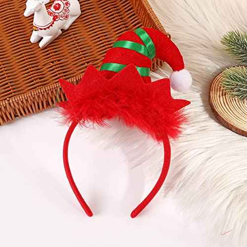 2Pack Christmas Elf Headbands Xmas Elf Hat Headwear Christmas Elf Hair Band for Holiday Party