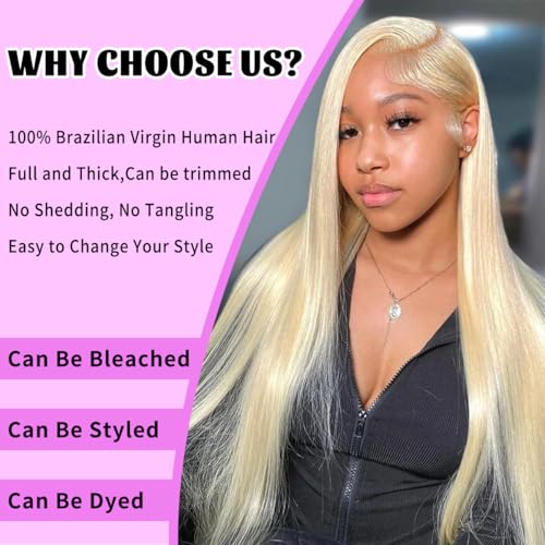 613 Bundles Blonde Bundles Human Hair 30 Inch 613 Straight bundles 100% Unprocessed 12A Grade Brazilian Virgin Hair Bundles 1 Bundle Human Hair 613 Blonde Bundle