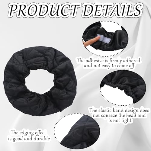 Hair Dryer Heat Shield with 10 Disposable Plastic Hoods, Black