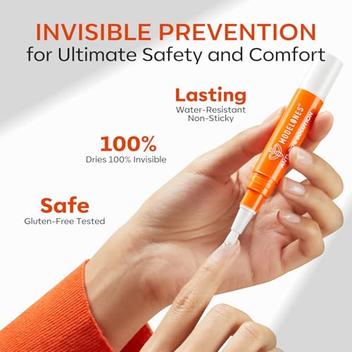 modelones Stop Biting Pen Nail Biting Prevention Thumb Sucking Deterrent Nail Biting Treatment for Kids & Adults Natural Nail Care Pen to Help Stop Nail Biting Habit Safe Solution for Biters