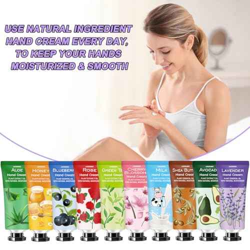38 Pack Hand Cream Gifts Set,Mothers Day Gifts,Thank You Gifts,Nurses Week Gifts,Bridesmaid Gifts,Gifts for Women,Natural Plant Fragrance Hand Lotion Travel Size Mini Hand Cream for Dry Cracked Hands