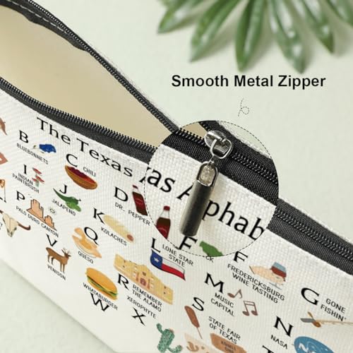 Cute Texas State Souvenirs Gifts Makeup Bag Texas Themed Gifts for Women Her Sister Daughter Mom Friends Coworkers Aunt Niece Friendship Birthday Christmas