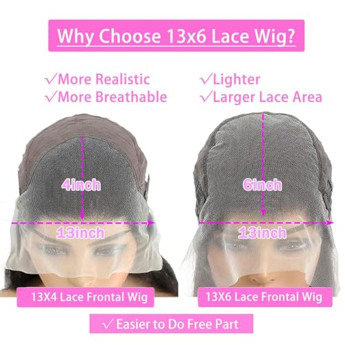 BVLBVL 20 Inch 13x6 Deep Wave Lace Front Wigs Human Hair 180 Density HD Lace Frontal Wig Pre Plucked Wet and Wavy Curly Wig, Real Human Hair No Synthetic Blend No Tangle No Shedding Triple Lifespan 3X