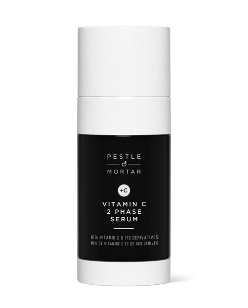 Pestle & Mortar 16% Vitamin C Serum for Face, with Hyaluronic Acid, Vitamin E & Ferulic Acid, Hydrating & Brightening Serum for Dark Spots, Anti Aging & Reduce Wrinkles 1.35 fl oz