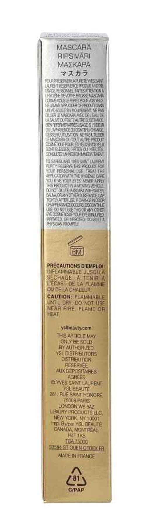 Make Up-Ysl - Mascara - Mascara Volume Effet Faux Cils Waterproof-Mascara Volume Effet Faux Cils Waterproof - # 1 Charcoal Black-6.9ml/0.23oz