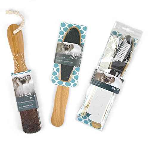 Urban Spa Wooden Foot File for Calluses, Pedicures, Heels and Toes