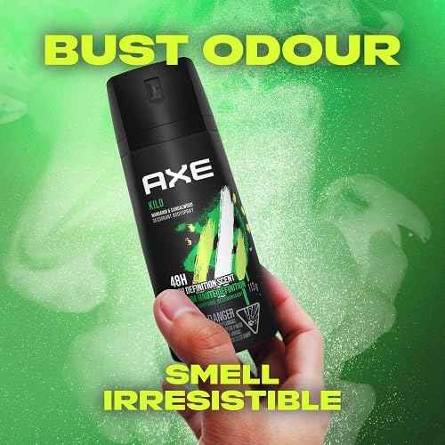 AXE Body Spray for Men, Kilo 4 oz, (Pack of 6)