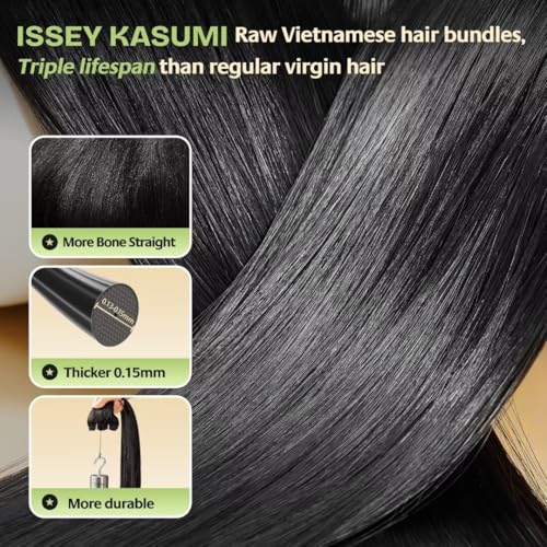 Raw Vietnamese Human Hair Single Bundle,Triple Lifespan Than Regular Virgin Hair,In-Store Quality,Online Price! 100% Raw Vietnamese Hair Bundles Straight Raw Hair Bundles 18 Inch
