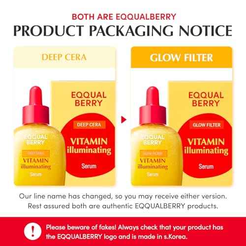 EQQUALBERRY Vitamin Illuminating Serum ? Brightening Vitamin C Serum with Niacinamide | Strengthens skin barrier | Hydrates using Ceramide and Hyaluronic Acid, 1.01oz / 30ml