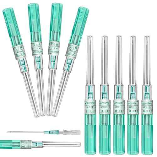 Catheter Piercing Needles - YONGDA 10Pcs 18G Catheter Needles Cateter Para Catheter Hollow Needles for Ear Nose Belly Cartilage Piercing Needles