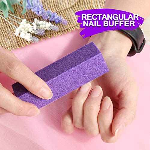 HNYYZL Manicure Kit - Nail File, Buffer, Cuticle Clipper, Pusher & Brush for Salon Nail Art