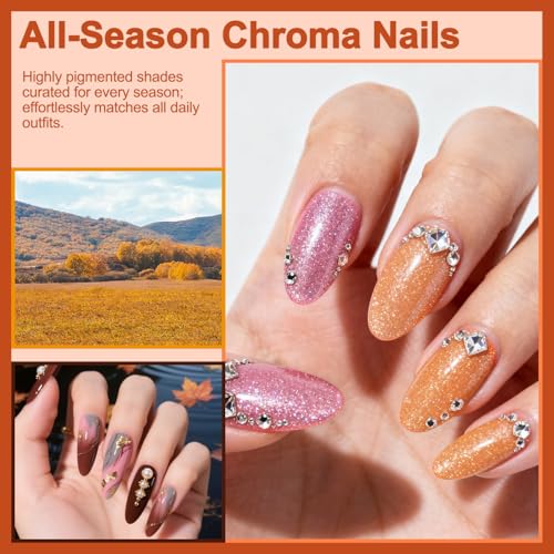 Lavender Violets 30pcs Gel Nail Polish Set 27 Shiny Candy Colors with Base and Glossy & Matte Top Coat for Home Nail Art Design DIY Gift Set C974