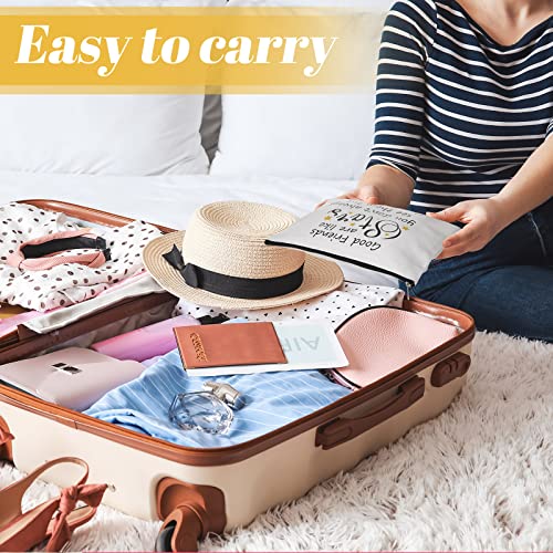 Xuniea 6 Pieces Friendship Gifts for Women Bulk Friendship Cosmetic Makeup Bag for Girl Travel Pouch Friend BFF Birthday Christmas Gifts(Star Pattern)