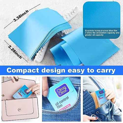 Clean & Clear Oil Control Film, 5 Pack of 60 Sheets (300 Sheets Total)