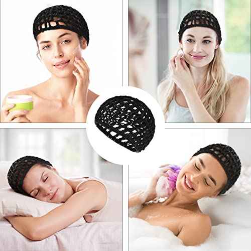 Wig Cap Thick Long Hair Caps Adjustable Net Mesh Braided Weaving Making Crochet Sew Weave Fishnet Grip Headband