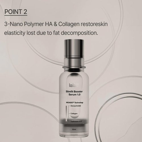 Firming & Slimming Serum for Double Chin, Jawline & Arms – Deoxycholate Contour Booster for Puffiness & Sagging Skin – Korean Face & Body Skin Care | Lalaif Slimfit Booster Serum 1.0 (50ml)