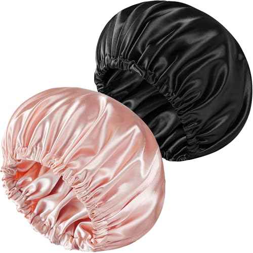 Satin Bonnet Double Layer Silk Bonnet for Sleeping Women Hair Care for Natural Curly