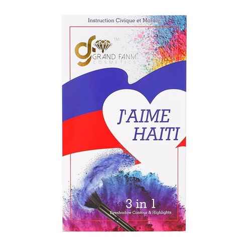Eyeshadow Pallette j aime Haïti 4 in 1 EYESHADOW palette -BOLD &Vbrant colors-long lasting,vegan,cruelty free make up -inspired by haitian beauty