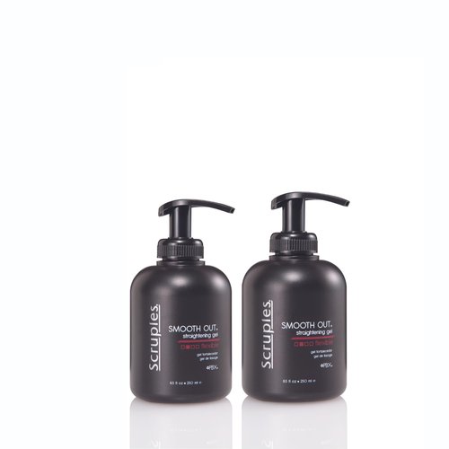 Scruples Smooth Out Shine Enhancing & Frizz Control Gel for All Hair Types - Straightening & Styling Solution for Women and Men, 8.5 oz (Pack of 2)