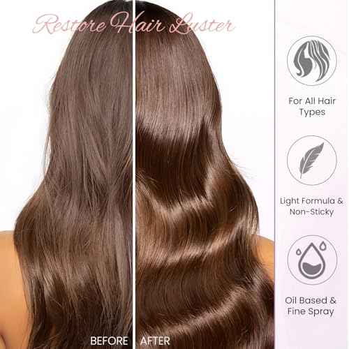 Hair Perfume for Women Long Lasting Pheromone, Hair Body Mist Spray Fragrance Remove Essential Oil Odors, Honey Infused Coconut Chamomile for Hydrating Shine, Alcohol Free, 50 ml