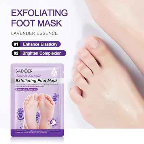 Foot Peel Mask 6 Pack,Foot Spa Foot Care For Women Peel Mask With Lavender For Men And Women Feet Peeling Mask Exfoliating, Callused Foot Mask Peel,Foot Mask For Dry Dead Skin,Remove Dead Skin