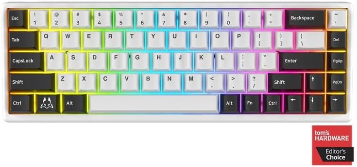 ARBITER Polar 65 - CNC Magnetic Gaming Keyboard w Rapid Trigger, Hall Effect Switches, CNC Aluminum Frame, Rapid Key, 65% Compact, Bright RGB, Dual-Shot PBT Keycaps - Kumo Blue