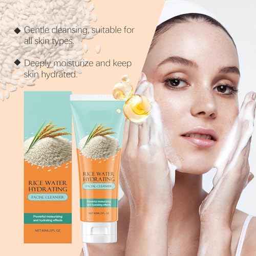 Gentle Hydrating Facial Cleanser - Deeply Nourish & Moisturize, Remove Makeup & Dirt, Keep Skin Refreshed & Glowing(1PCS)