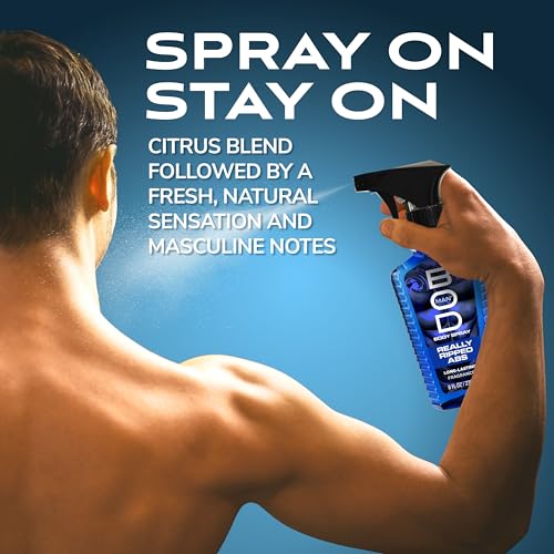 BOD man Fragrance Body Spray, Really Ripped Abs, 8 fl oz