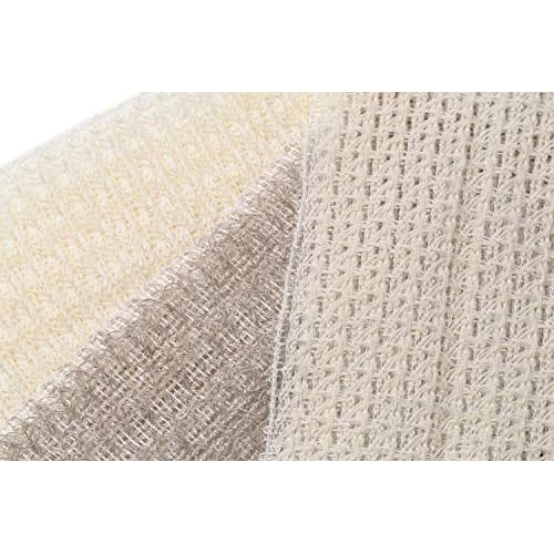 Exfoliating Washcloth [Made in Japan] Shower Back Scrubber, Natural Loofah