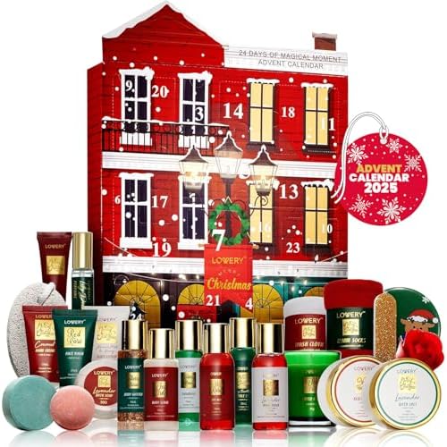 Advent Calendar for Adults - Advent Beauty Calendar 2025 Spa Christmas Advent Calendars for Teen Girls ? Limited Edition Bath & Body Gift Set ? Makeup & Skincare Countdown Calendar