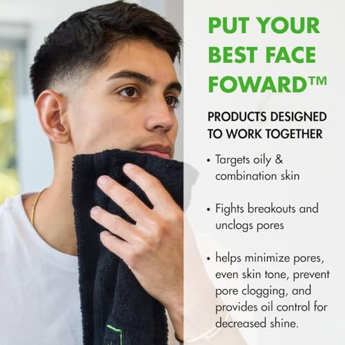 Tiege Hanley Skin Care Set for Men, Advanced Routine for Oily & Combination Skin, Level 2 System, Salicylic Acid Face Wash, Glycolic Pads, Two Moisturizers & Clay Mask, Men¡¯s Skin Care, 5 Piece Kit