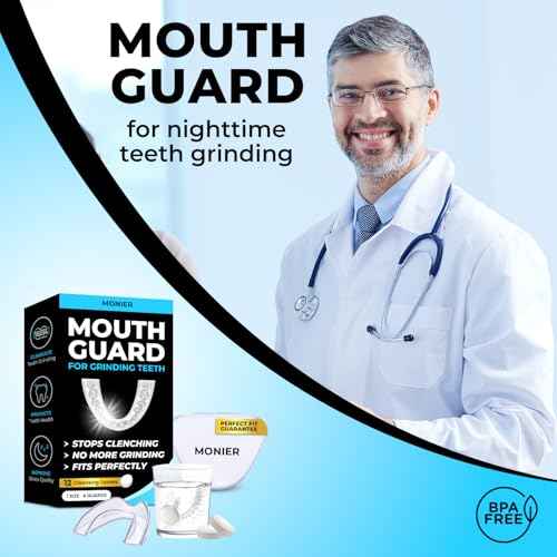 Mouth Guard for Grinding Teeth at Night | Dental Night Guard for Clenching & Better Sleep | 4 Moldable Mouthguards with 12 Cleansing Tablets