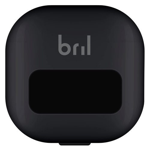 Bril UV-C Toothbrush Cleaner, Portable Cover, Magnetic Holder, and Travel Case for Any Size Toothbrush, Navy, Black, White (5 Pack)